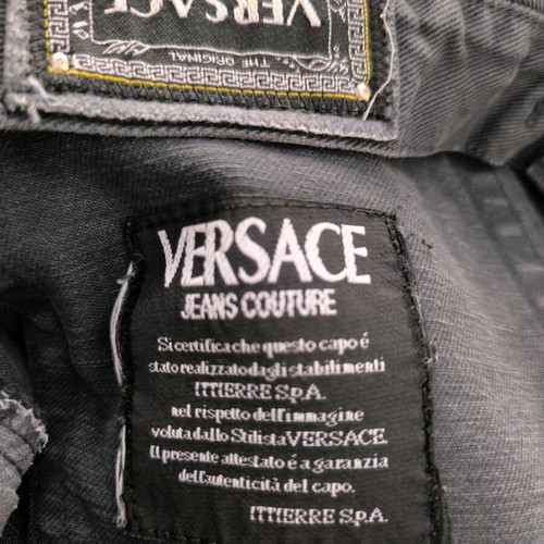 Genuine Versace Jeans pants size M used, black