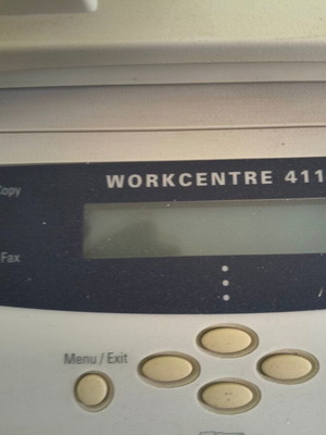 Xerox Workcentre 4118 used, needs consumables