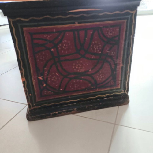 Wedding Chest used with Painted Floral Decoration circa 1900