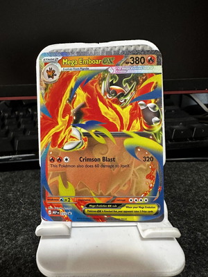 Pokémon Card Mega Emboar ex MEP 035 Holo Promo near mint