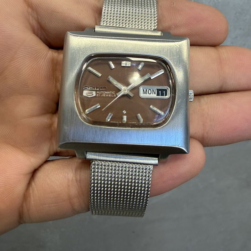 Seiko 5 TV Vintage Automatic watch, 21 Jewels, 1974