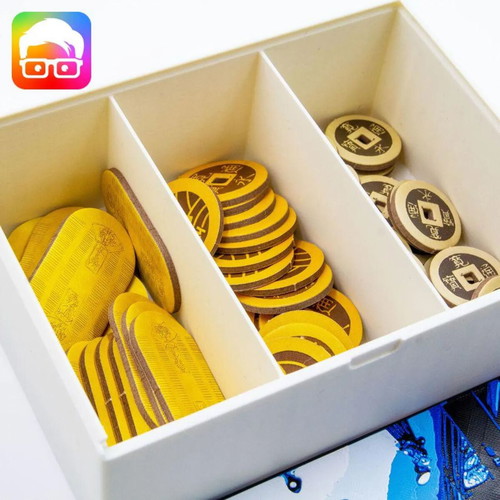 Iki Board Game Organizer with Thematic Lids, New