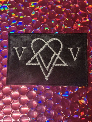 Ville Valo Heartagram logo embroidered patch