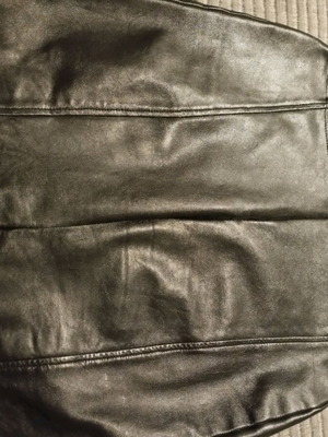 Δερμάτινη μίνι φούστα custommade, μαύρη, lambskin, κατόπιν παραγγελίας