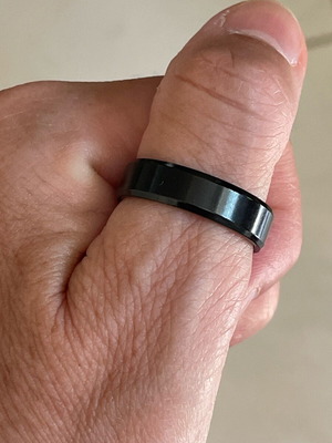 Ring black new, men's or unisex