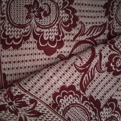 Traditional Gianniotiko kilim like new, burgundy-white, double-sided