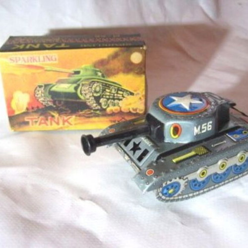 Τσίγκινο παιχνίδι tank της Daiya μεταχειρισμένο, made in Japan 1960