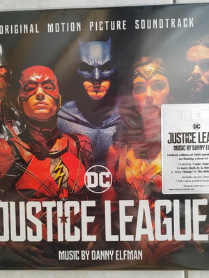 Justice League Soundtrack Double LP Flaming Coloured Vinyl