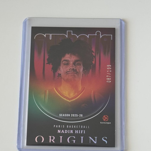 2025-26 Panini Origins EuroLeague Maroon #19 Nadir Hifi 87/199 Euphoria card new