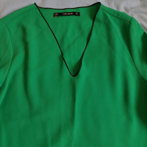 Green Zara dress in A-line shape like new