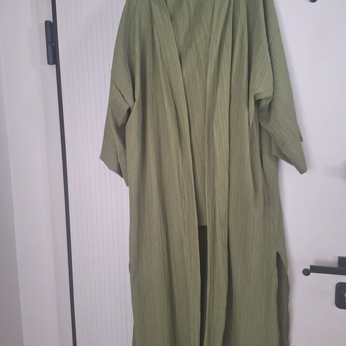 Honey set XL with long kimono, like new, green