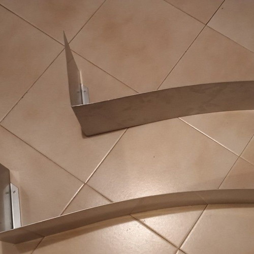 Metal wall shelves for CD DVD, set of 2
