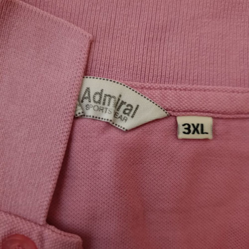 Admiral men's shirt 3XL like new, pink with collar
