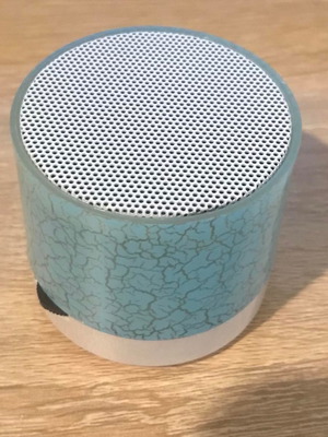 Mini Speaker Bluetooth 3W με φως, καινούργιο, μπλε-κίτρινο-άσπρο-πράσινο
