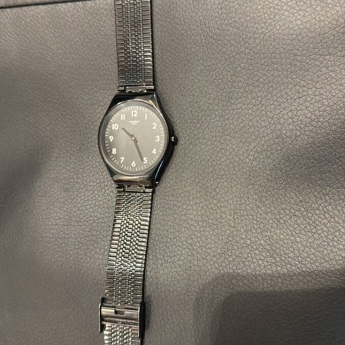 Ρολόι Swatch Irony σαν καινούργιο, μαύρο, μπρασελέ από ανοξείδωτο ατσάλι