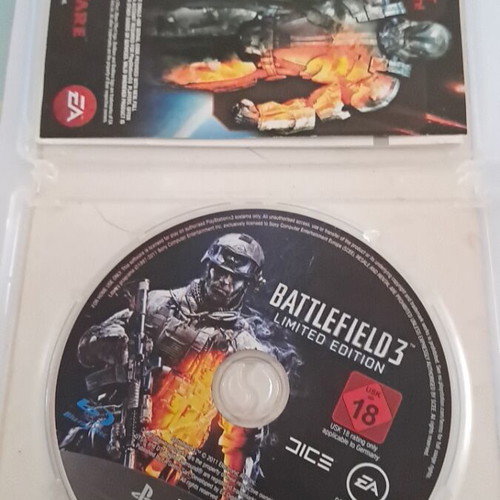 Battlefield 3 PS3 game like new, no scratches