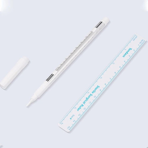 Surgical Skin Marker new with white ink and measuring ruler