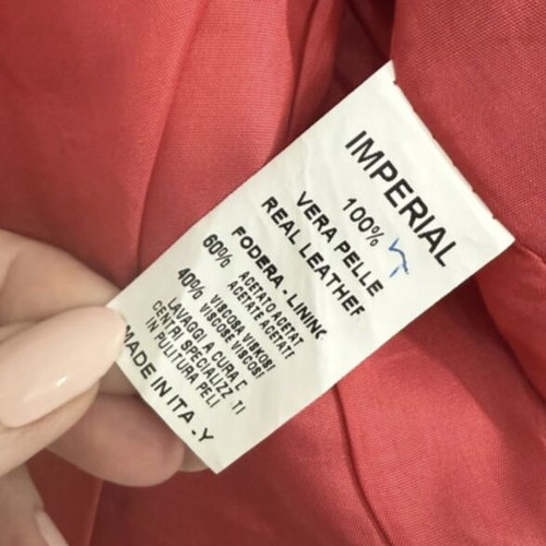 Imperial leather jacket like new, fuchsia short