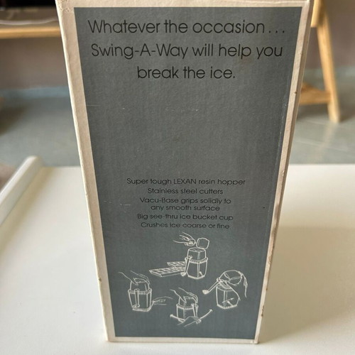 Vintage swing away ice crusher plastic hand used