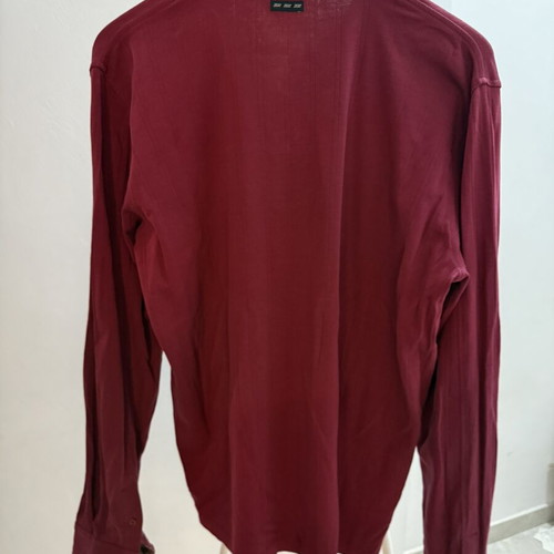 New Man men's long-sleeve shirt XL like new, bordeaux cotton