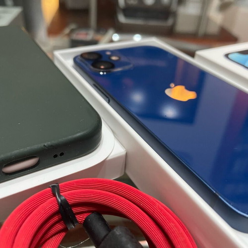 iPhone 12 mini 64 GB blue like new with accessories