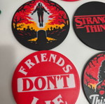 Stranger Things coasters new, plastic PLA material