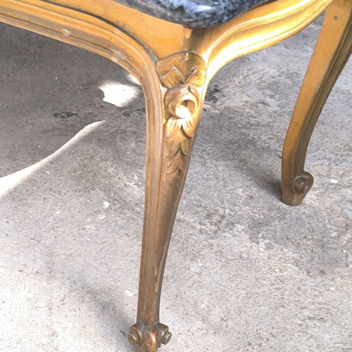 Vintage coffee table with marble top like new