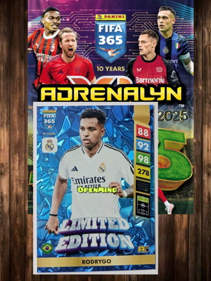 Κάρτα Rodrygo Limited Edition Fifa 365 2025 Andrenalyn XL καινούργια