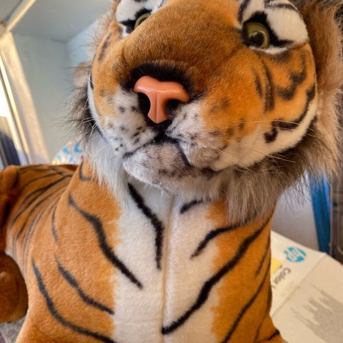 Large plush decorative tiger like new