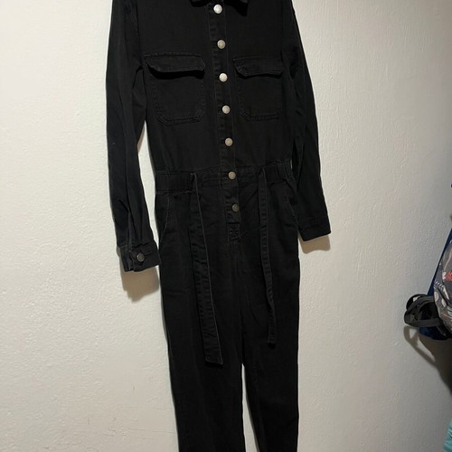 Denim overalls Miss Bonbon used, size M, black