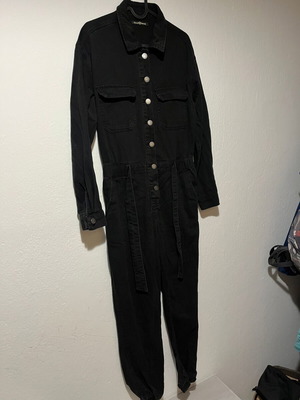 Denim overalls Miss Bonbon used, size M, black