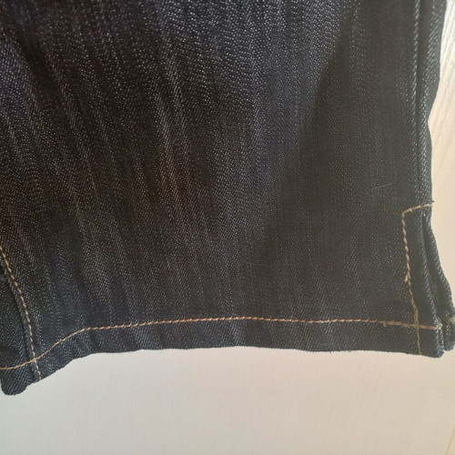Black denim capri bermuda shorts, medium large