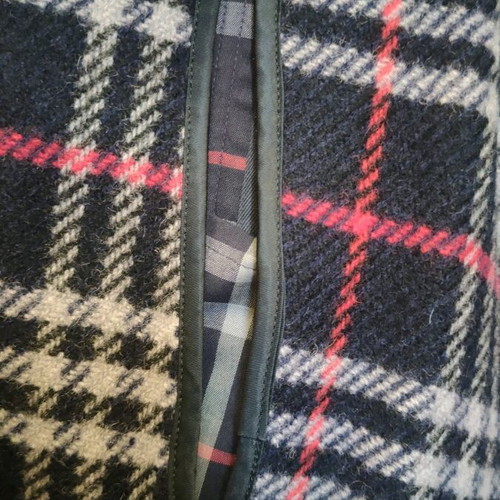 Burberry’s Men’s Blue Coat With Removable Lining Like New, Size XL
