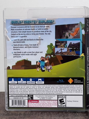 Minecraft PlayStation 3 game like new