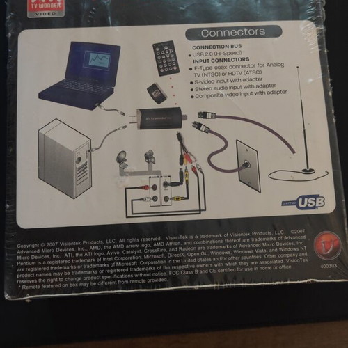 Ati TV Wonder 600 USB new sealed