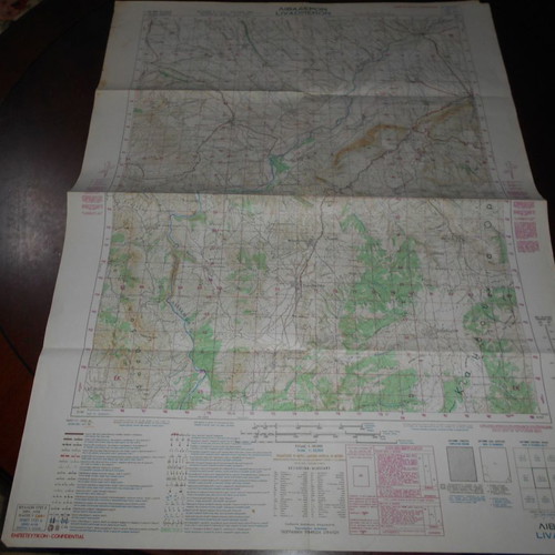 Military maps Othoni, Sitohori and Livadero used, set of 3