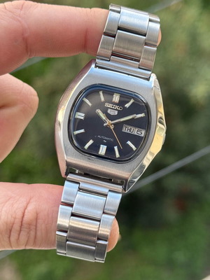 Seiko 5 Automatic Men's Watch Blue Steel Like New