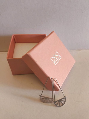 Ασημένια 925 χειροποίητα σκουλαρίκια prigipo σαν καινούργιο