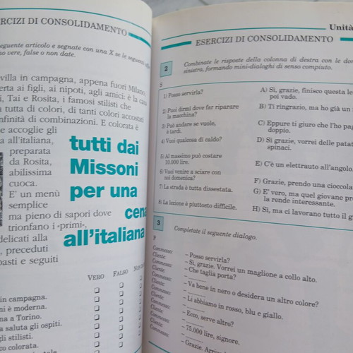 Il dolce "Si" book used, Italian language learning