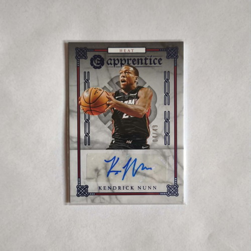 Kendrick Nunn Rookie Autograph Card Panini Chronicles 2019-2020 like new