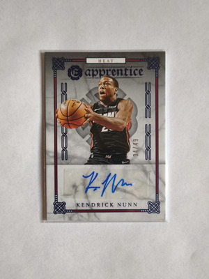 Kendrick Nunn Rookie Autograph Card Panini Chronicles 2019-2020 like new