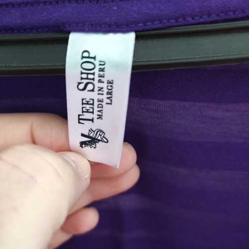 Semi-transparent women's blouse like new, size L, purple