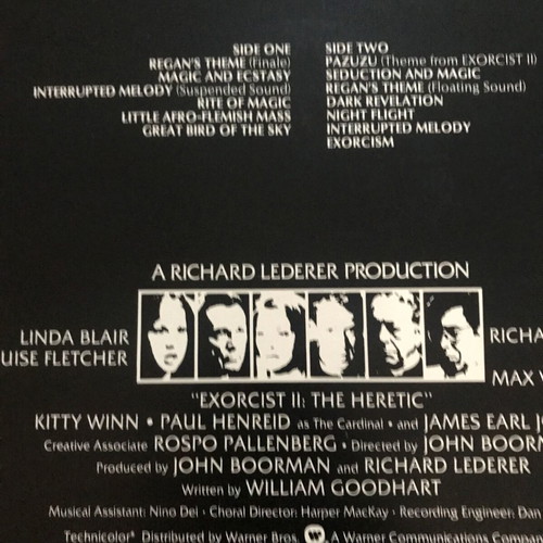 Vinyl Soundtrack Ennio Morricone – Exorcist II: The Heretic, Jazz-Funk, Experimental Record Like New