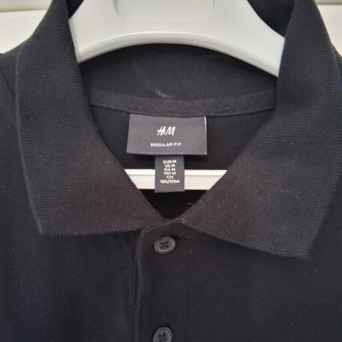 Polo shirt H&M new, black, size M
