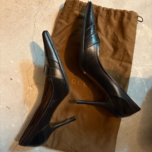 Dolce & Gabbana shoes size 38 almost new, black and brown leather