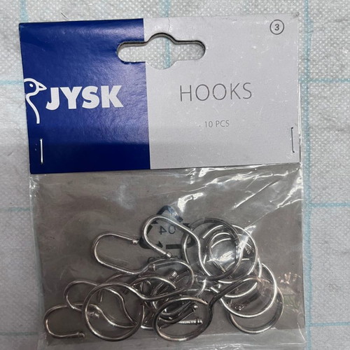 JYSK curtain hooks pack of 10 new