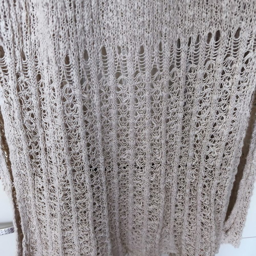 Attrattivo knitted summer vest used, beige, size S