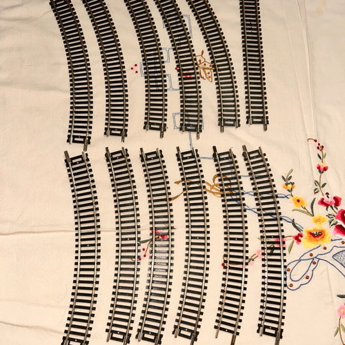 Tempo H0 Santa Fe train tracks like new