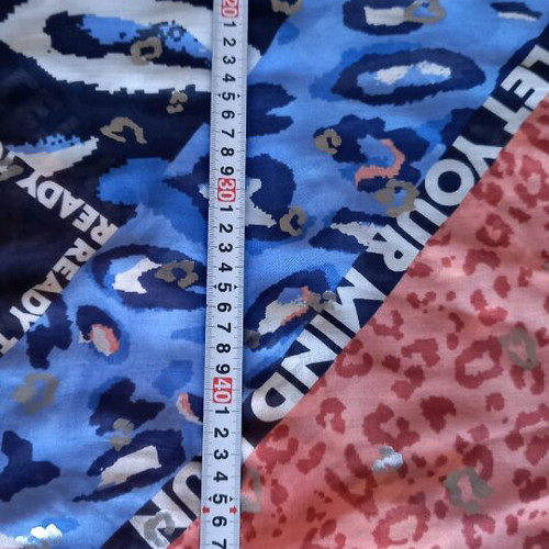 Cecil scarf like new, blue multicolor 55×160