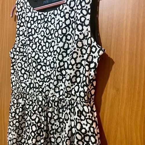 Zara Basic dress size L black and white, like new